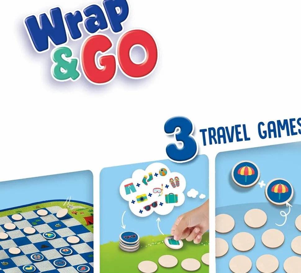 Wrap&Go - Dam, Huskespil og Jeg skal på tur