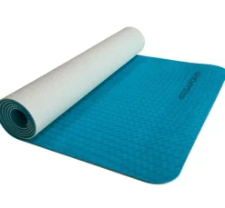 Yogamåtte 183 x 61 cm - Blå/Grå