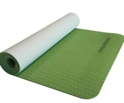 Yogamåtte 183 x 61 cm - Grøn/Grå
